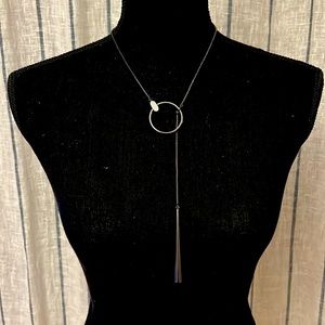 Kendra Scott Tegan Y necklace in gunmetal